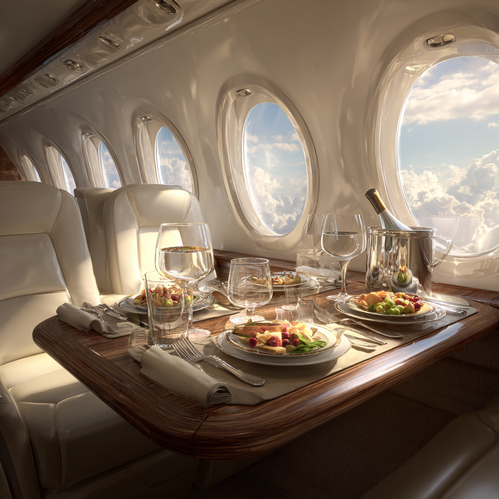 premium inflight catering experience - vvip flight... SkyDine Inflight - Premium In-Flight Catering Services